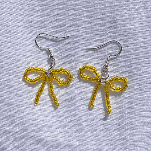 Lemon Bow Earrings